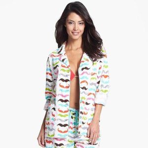 Never worn mustache pajama top